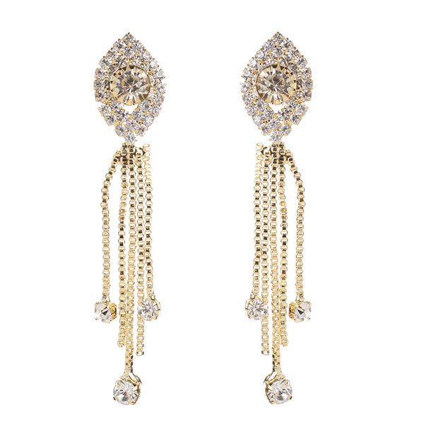 Eugenia Austrian Stone Gold Plated Dangler Earrings