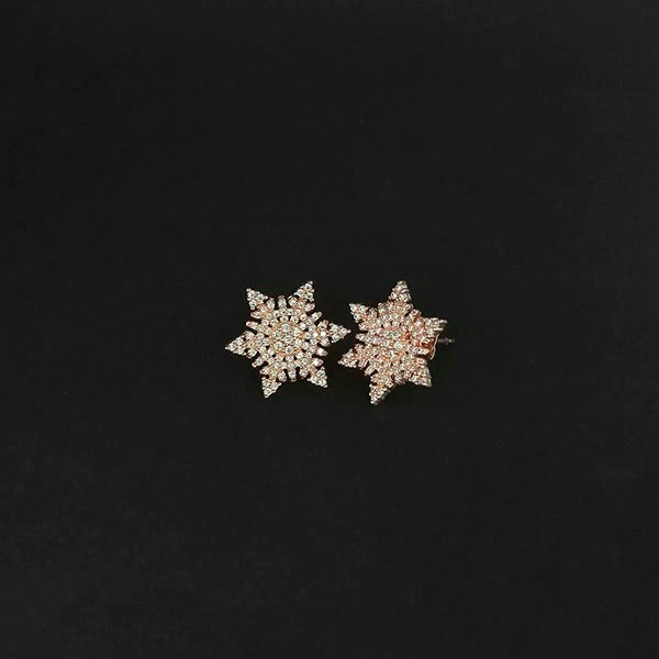 Urthn AD Stone Gold Plated Stud Earrings