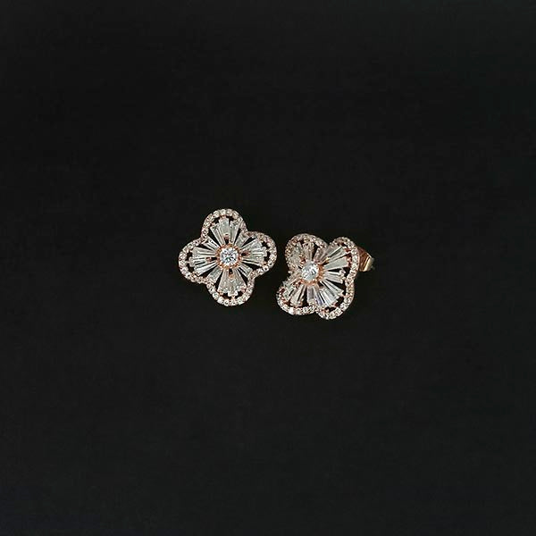 Urthn AD Stone Gold Plated Stud Earrings