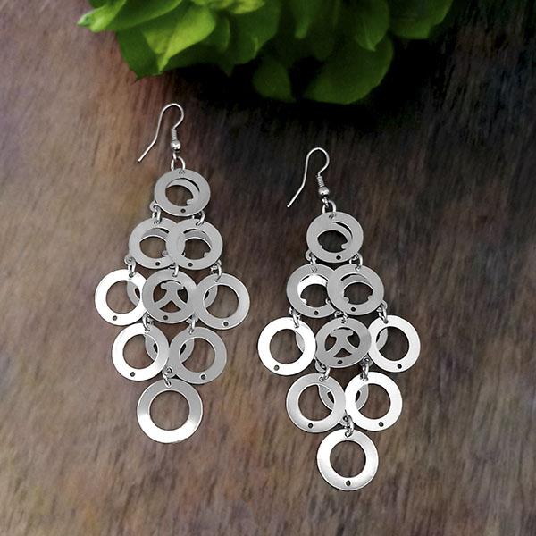 Urthn Silver Plated Dangler Earrings - 1308648