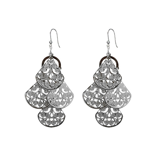 Urthn Silver Plated Dangler Earrings - 1308652
