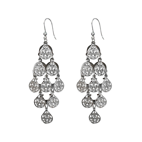 Urthn Silver Plated Dangler Earrings - 1308653