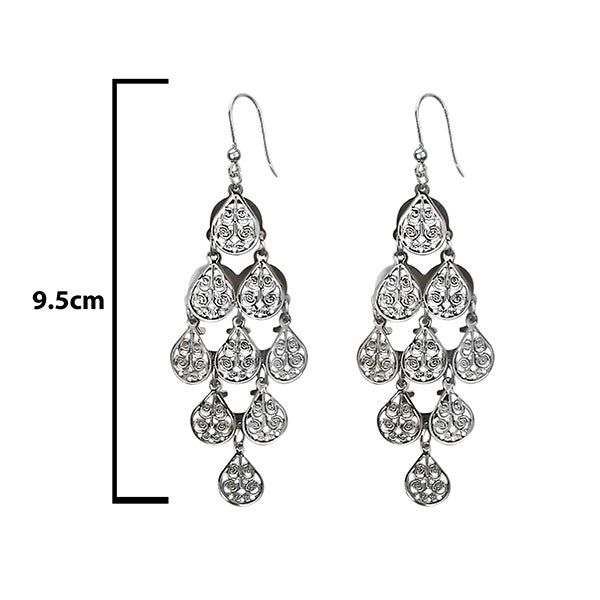 Urthn Silver Plated Dangler Earrings - 1308653