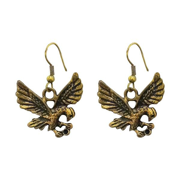 Kriaa Gold Plated Eagle Design Earrings - 1311610