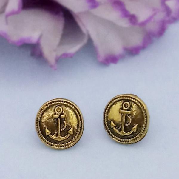 Kriaa Gold Plated Stud Earrings - 1312624F