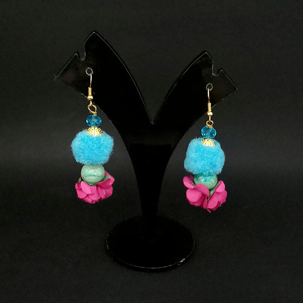 Kriaa Blue Floral Earrings - 1313431B