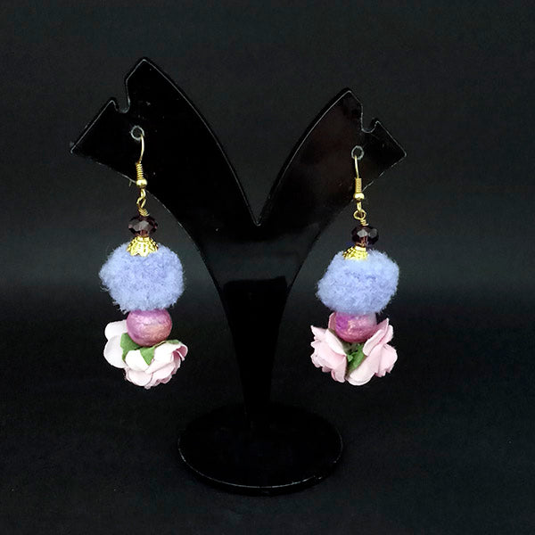 Kriaa Blue Floral Earrings - 1313431F