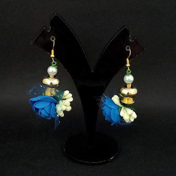 Kriaa Blue Floral Earrings - 1313432D