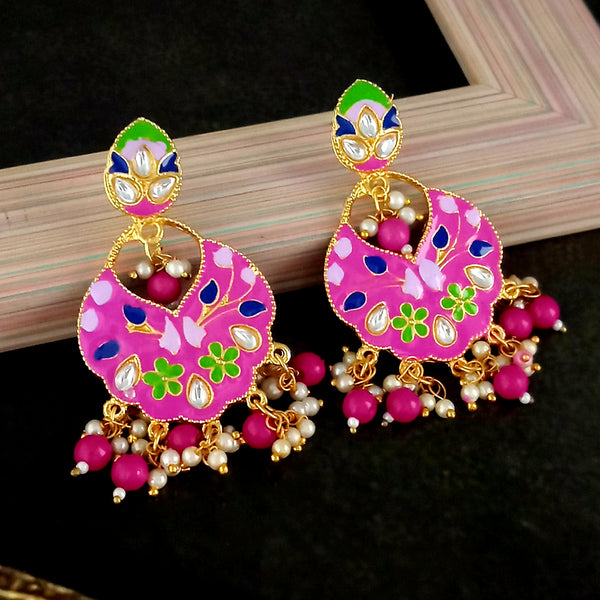 Pink Geisha Japanese Earrings | Japanese Temple