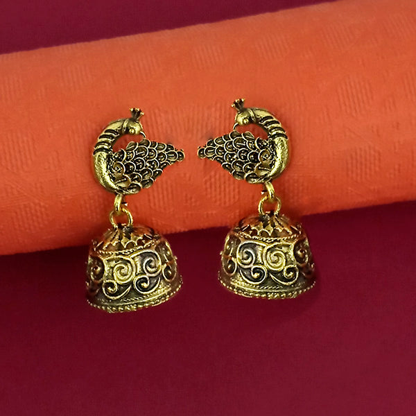 Jeweljunk Gold Plated Jhumki Earrings - 1315021A