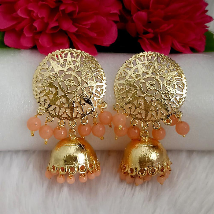 Royal Bling Gold Metal Jhumka Earrings For Women  Crunchy Fashion  Amazonin Fashion