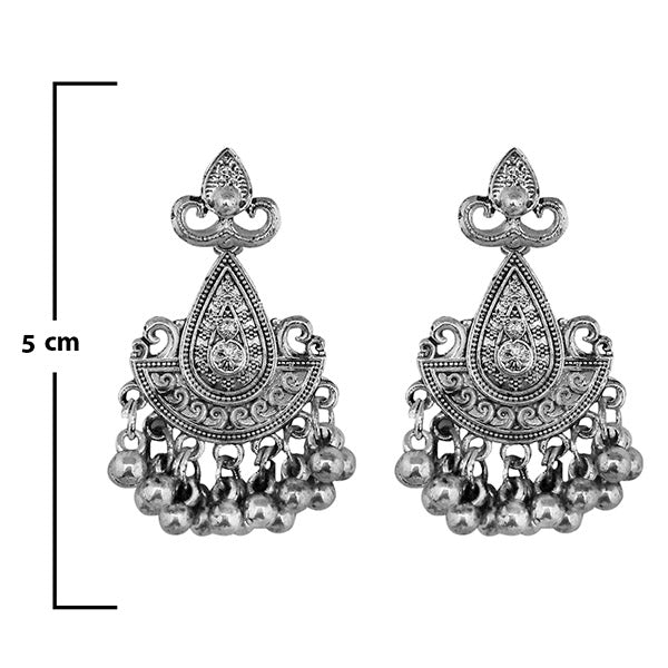 Shubh Art Oxidised Plated Dangler Earrings - 1317001