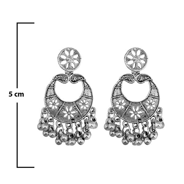 Shubh Art Oxidised Plated Dangler Earrings - 1317012