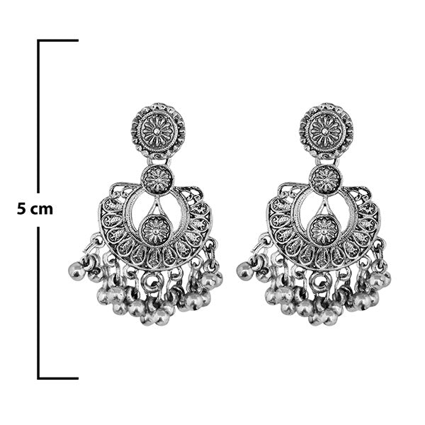 Shubh Art Oxidised Plated Dangler Earrings - 1317013