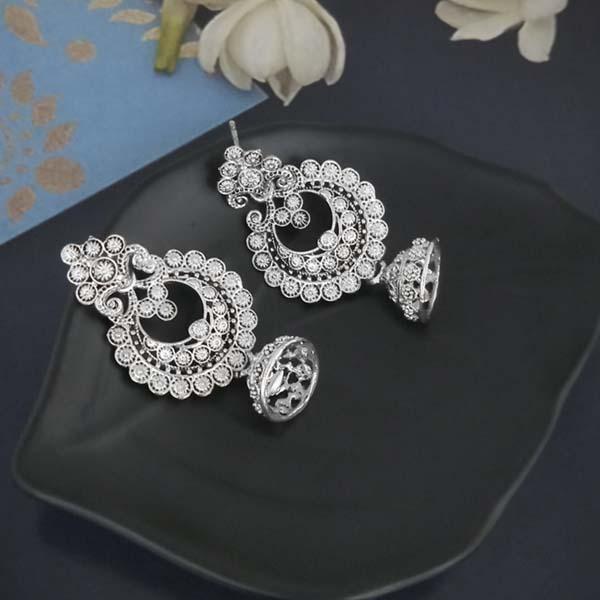 Shubh Art Oxidised Plated Jhumki Earrings-1317032
