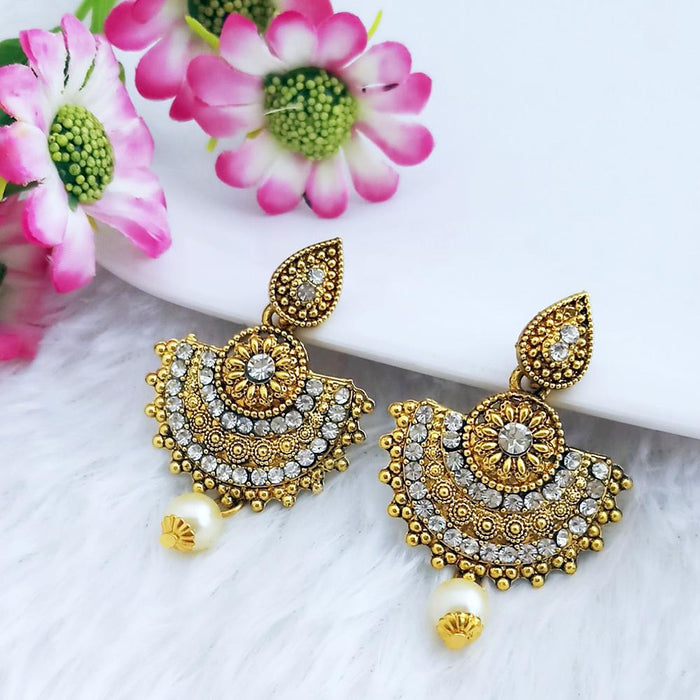 Flipkartcom  Buy Priyaasi Artificial Stones GoldPlated Golden Colour  Jhumka Earrings for Women and Girls Brass Jhumki Earring Online at Best  Prices in India