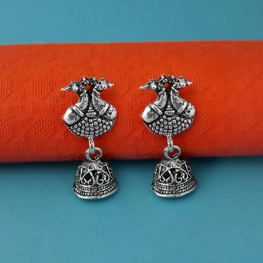 Woma Oxidised Plated Trendy Jhumki  Earrings-1317905