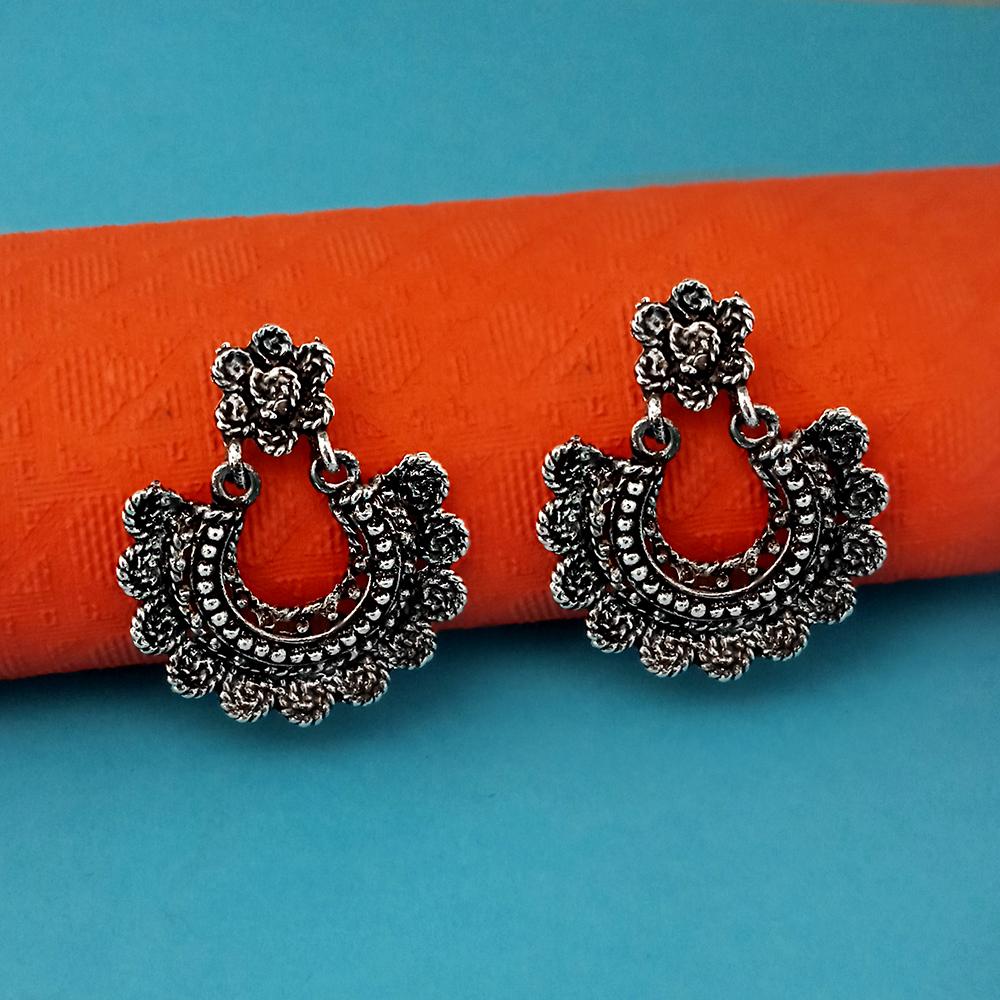 Woma Oxidised Plated Trendy Jhumki  Earrings-1317920