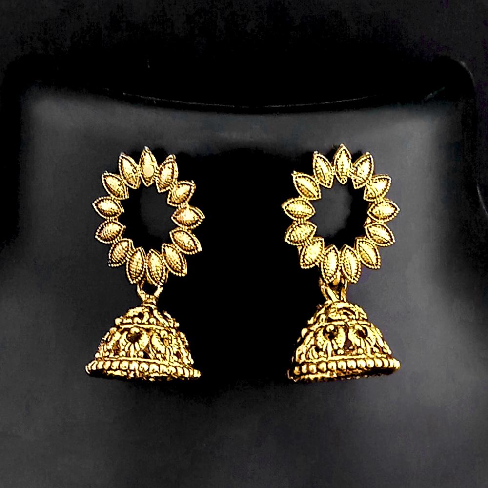 Kriaa Gold Plated Trendy Jhumki Earrings - 1317933