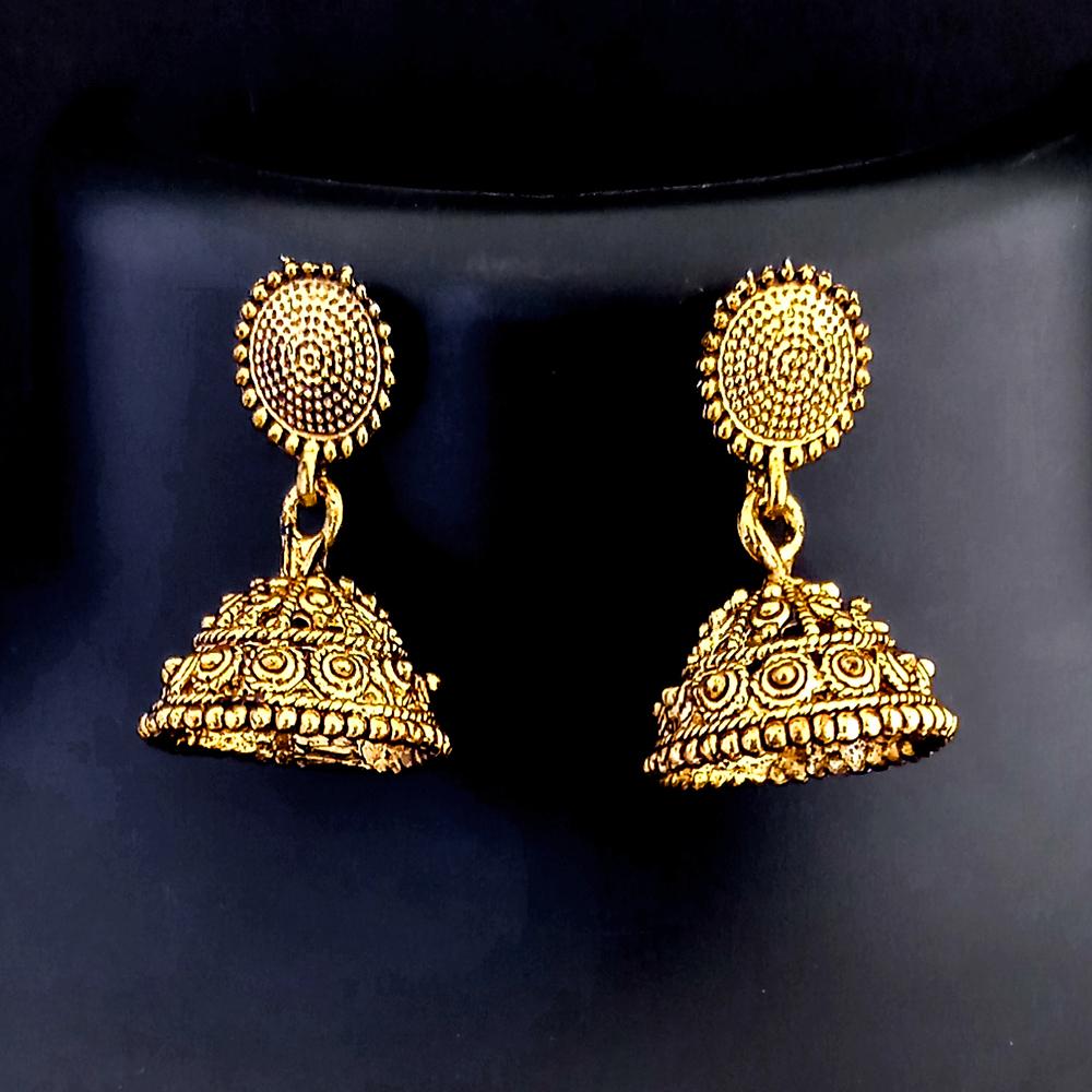 Kriaa Oxidised Plated Trendy Jhumki  Earrings-1317934