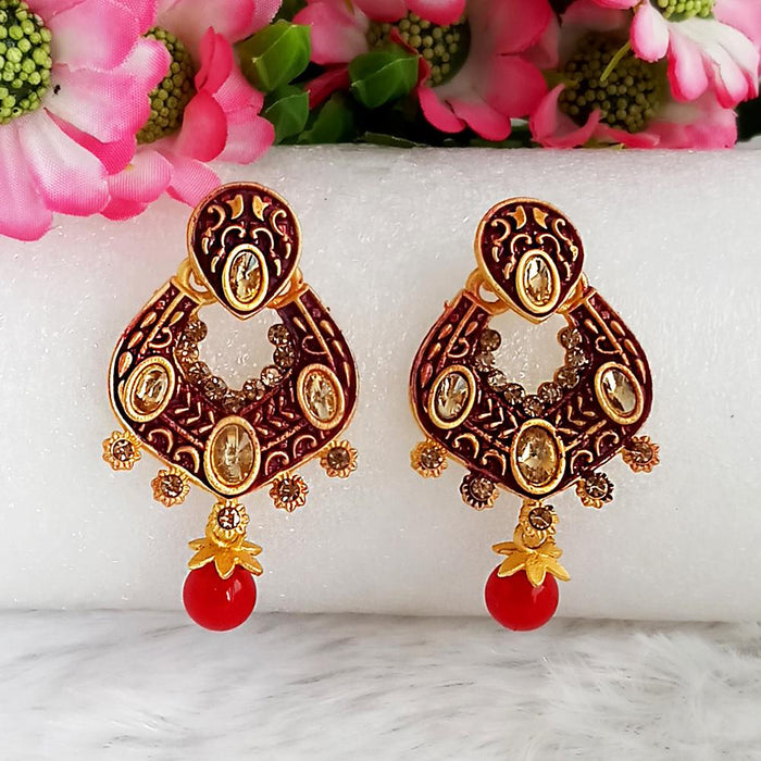 Buy online Ramleela Earrings With White Stones from Imitation Jewellery for  Women by Alankruthi for 1669 at 0 off  2023 Limeroadcom
