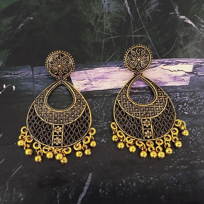 Buy Golden Kundan Long Earrings for ladies online  Gehna Shop