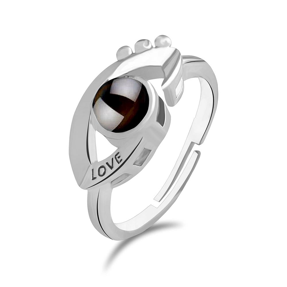 Urbana Silver Plated single Adjustable Ring Reflecting I love you In 100 Languages
-1506349