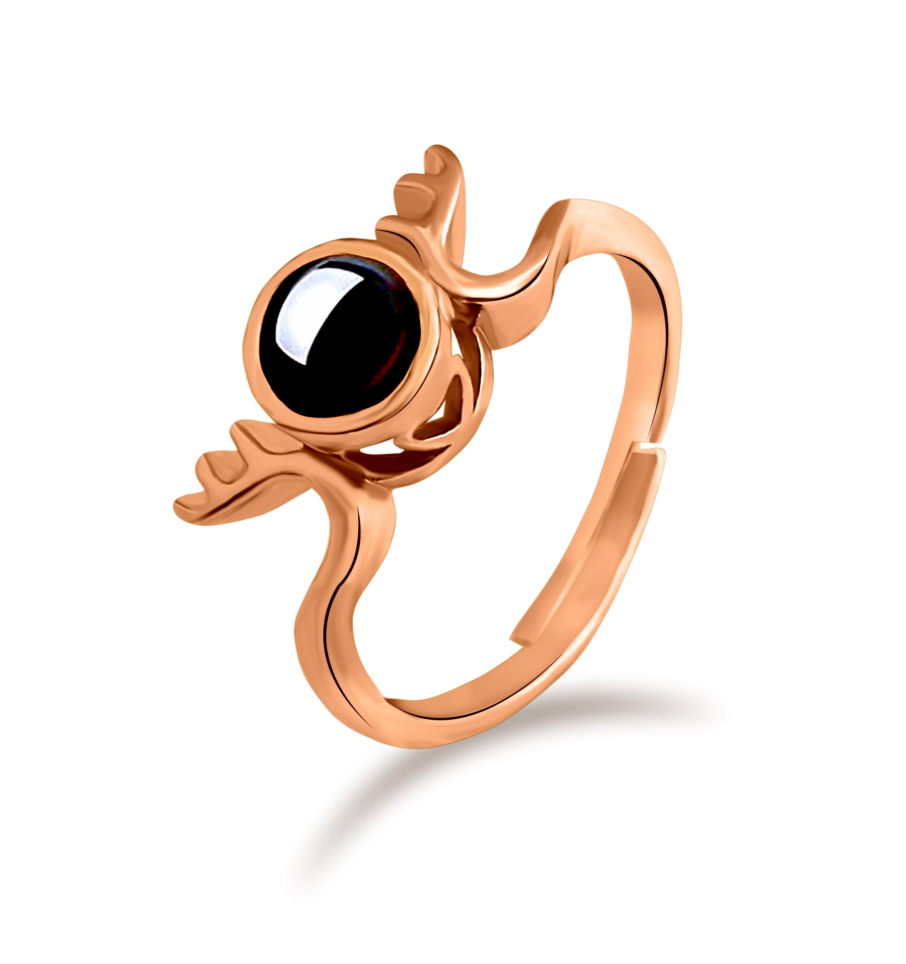 Urbana Copper Plated single Adjustable Ring Reflecting I love you In 100 Languages