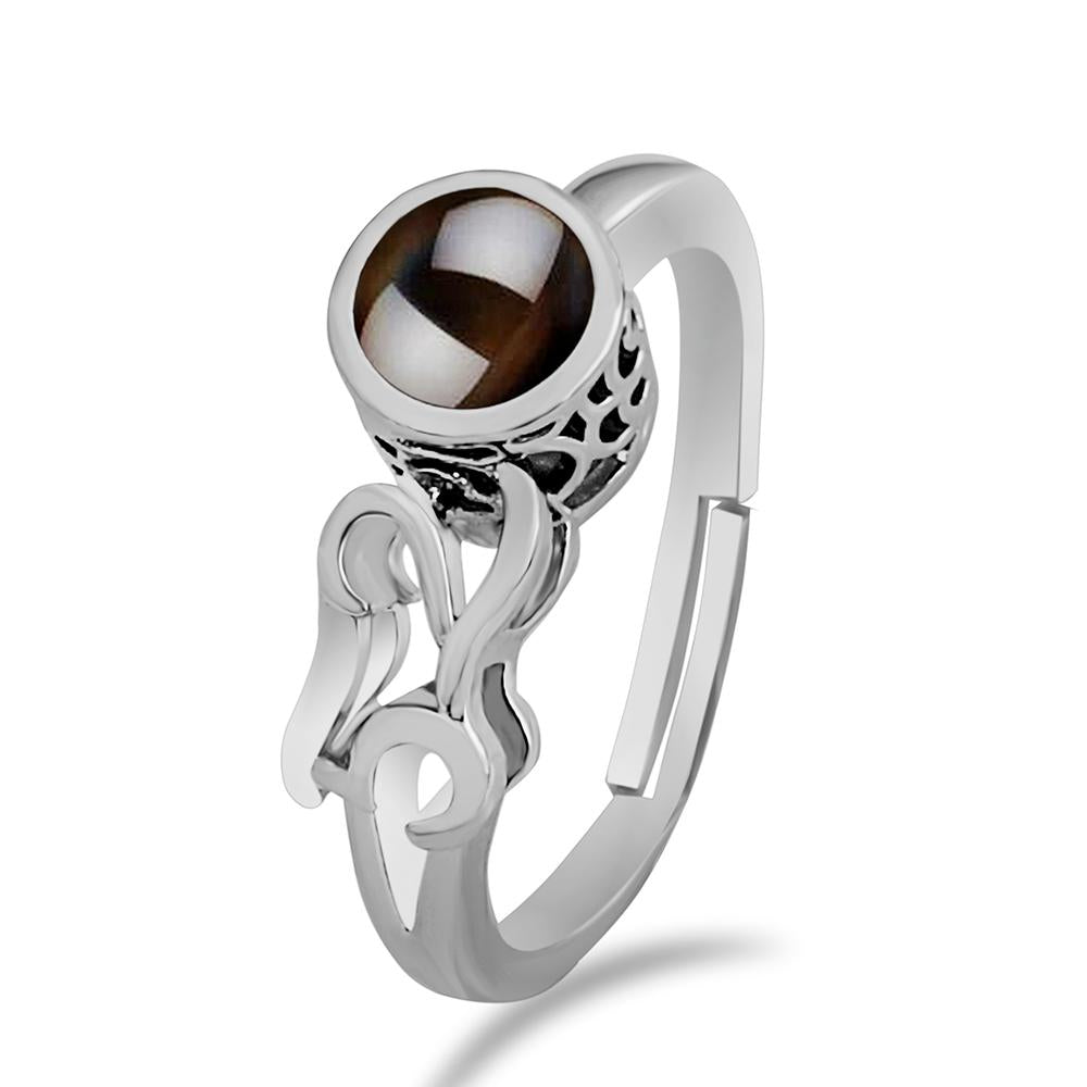 Urbana Silver Plated single Adjustable Ring Reflecting I love you In 100 Languages
-1506357