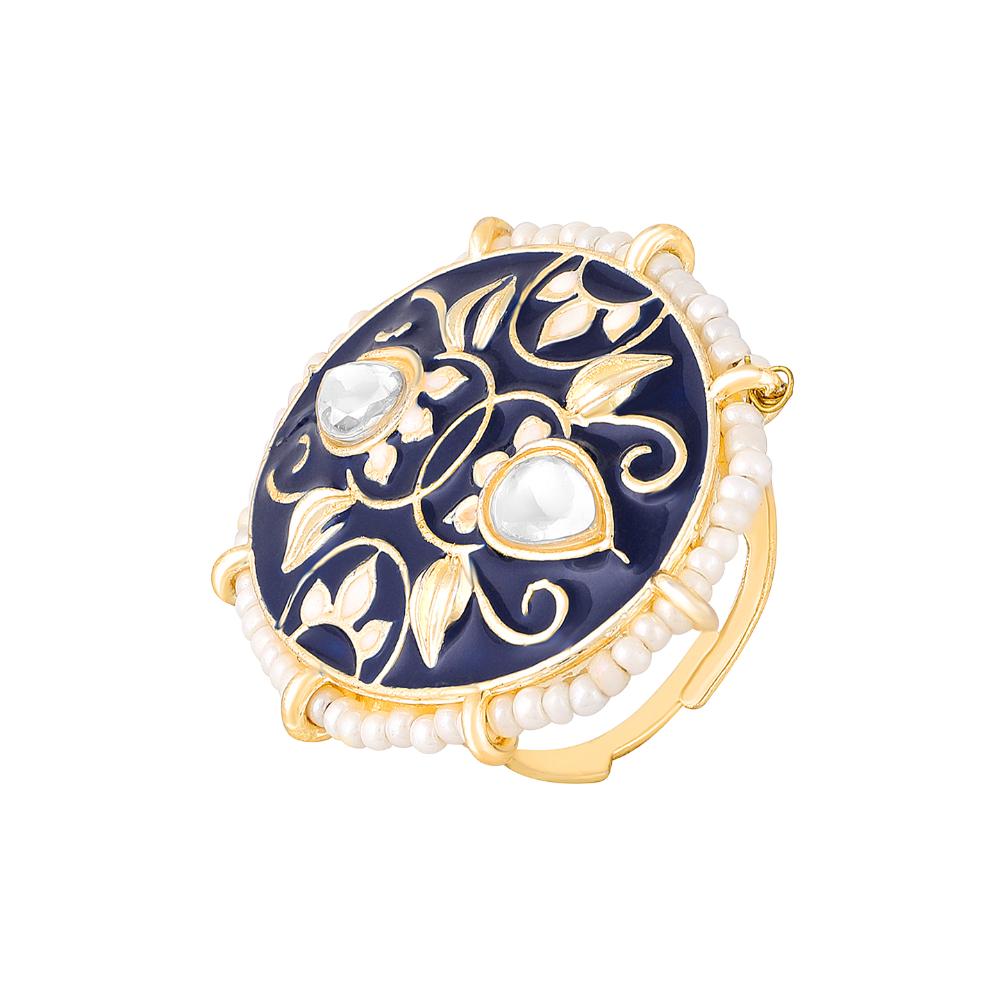 Asmitta Gold Plated Meenakari Necklace Set