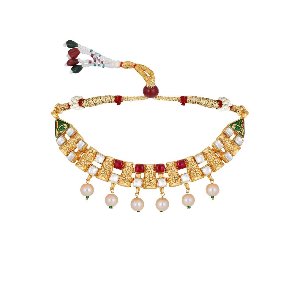 Asmitta Gold Plated Necklace Set