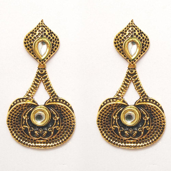 The99jewel Austrian Stone Gold plated Dangler Earrings