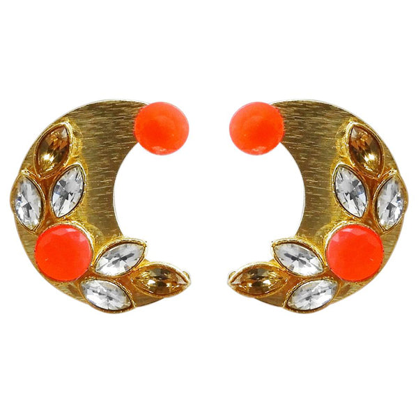 Kriaa Resin Stone Gold Plated Stud Earring