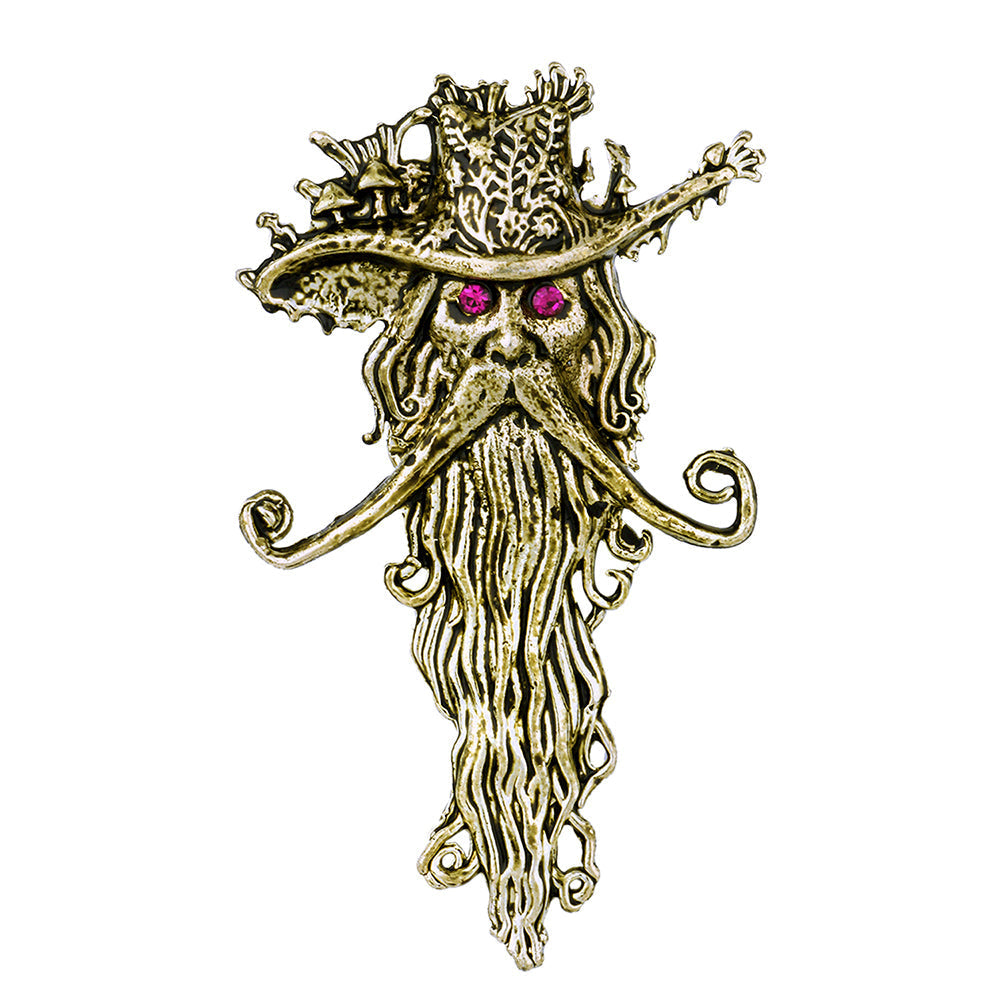 Mahi Antique Gold Plated the Wizard Brooch for Men (BP1101048G)