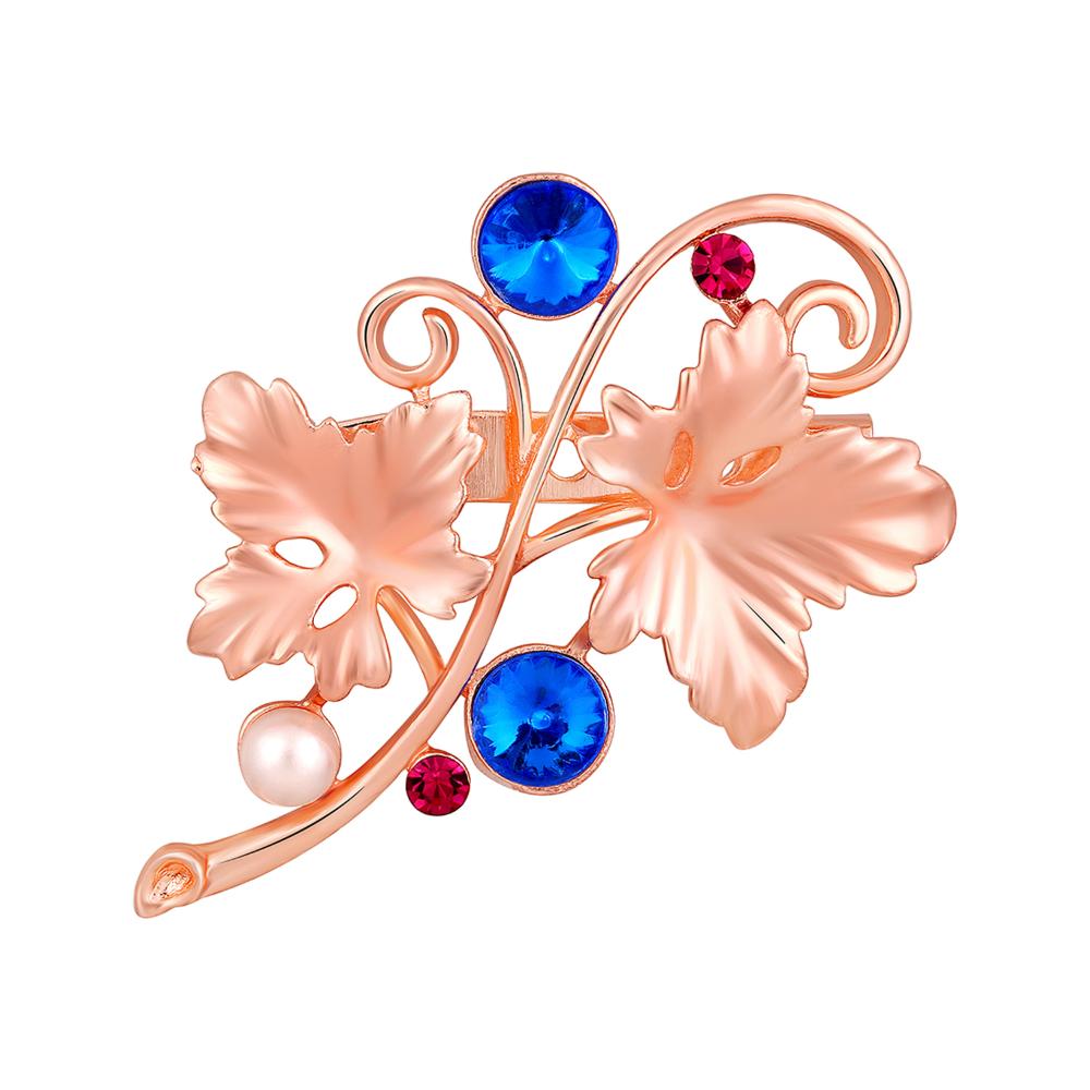 Mahi Floral Shaped Studded Saree Pin / Wedding Brooch