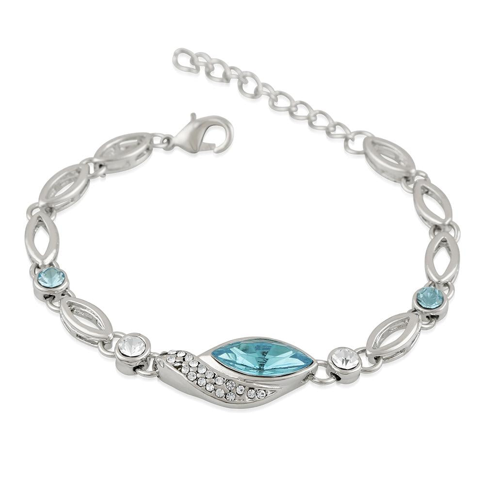 Mahi Marquise Solitaire Crystal Adjustable Bracelet