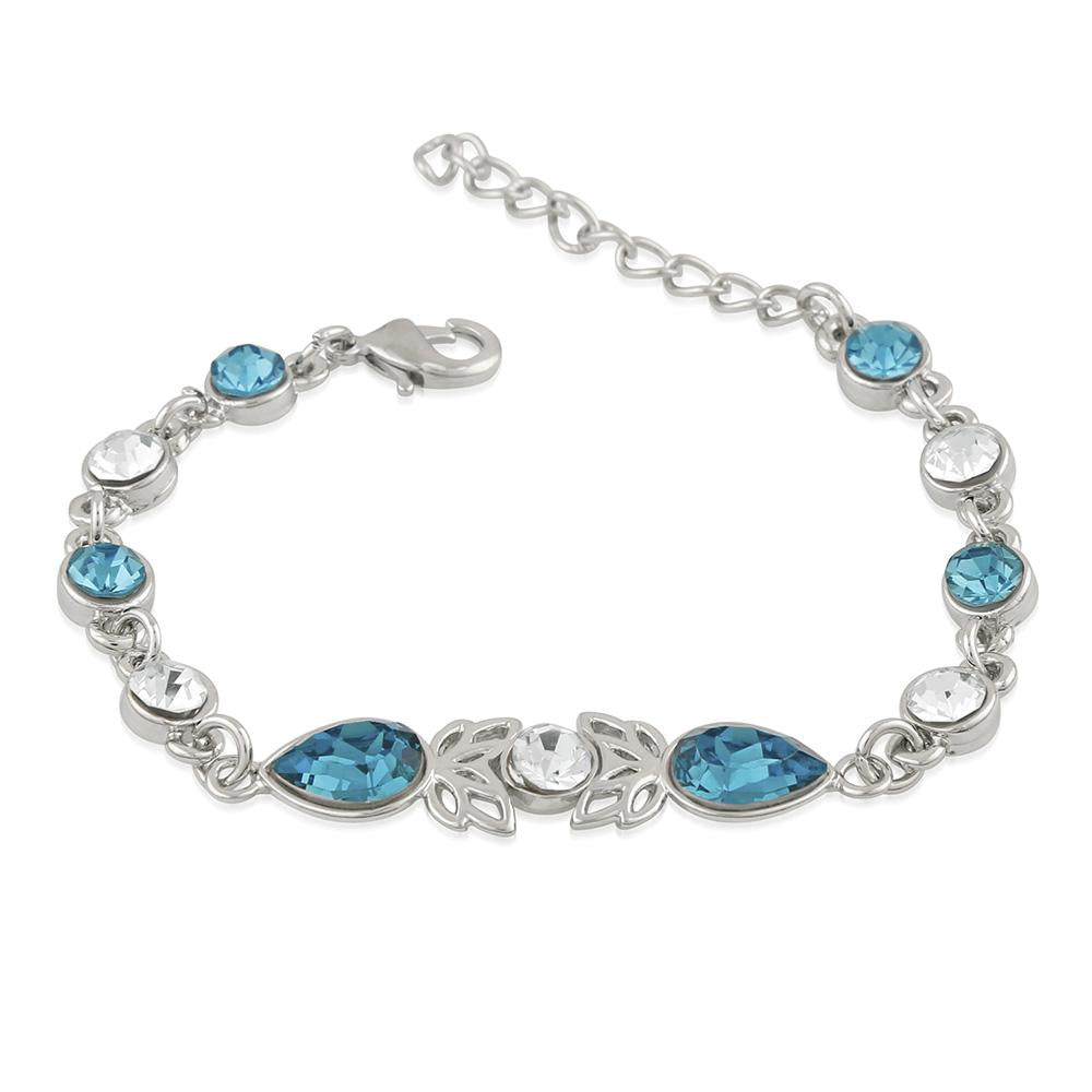 Mahi Solitaire Blue Love Adjustable Bracelet
