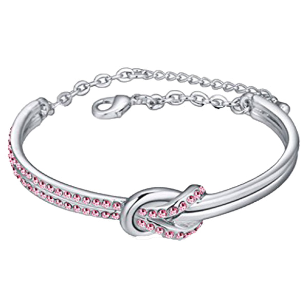 Swarovski Stardust White Crystal Knot Bracelet 5184175S Small