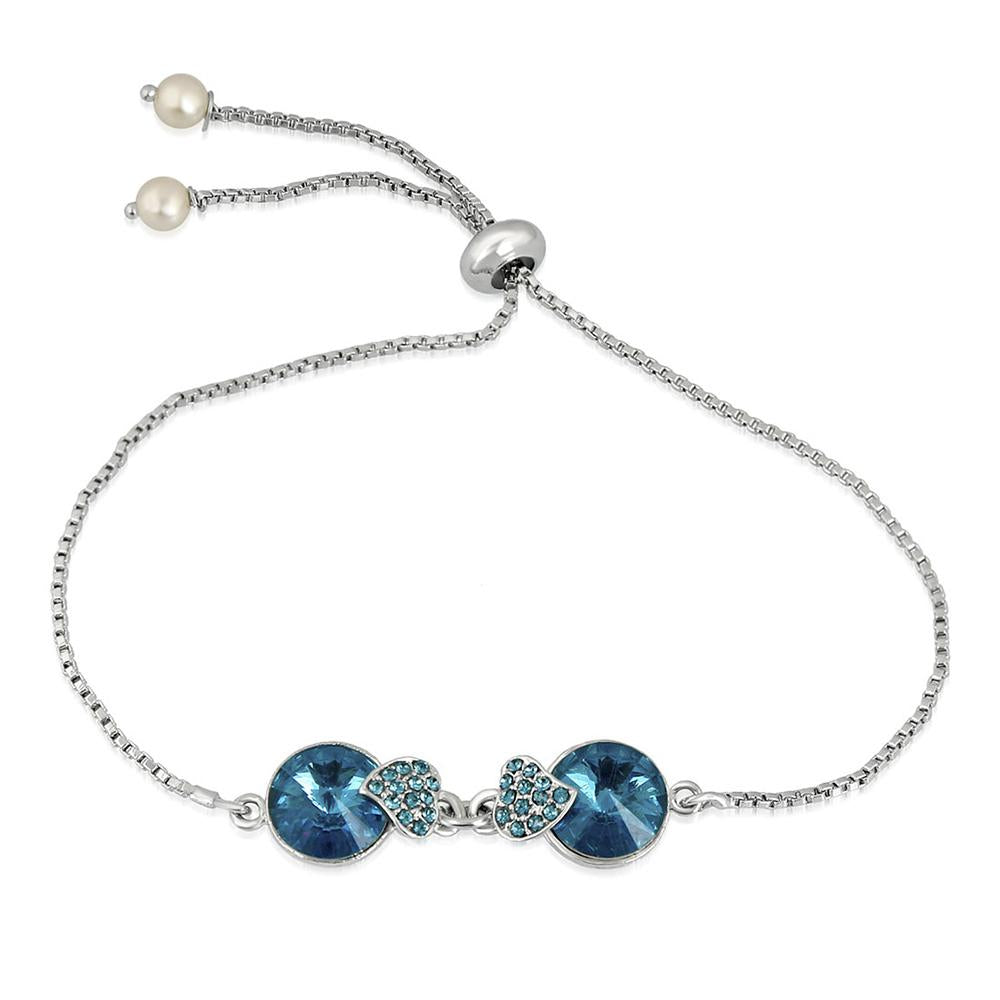 Mahi Trendy Designer Adjustable Crystal Bracelet