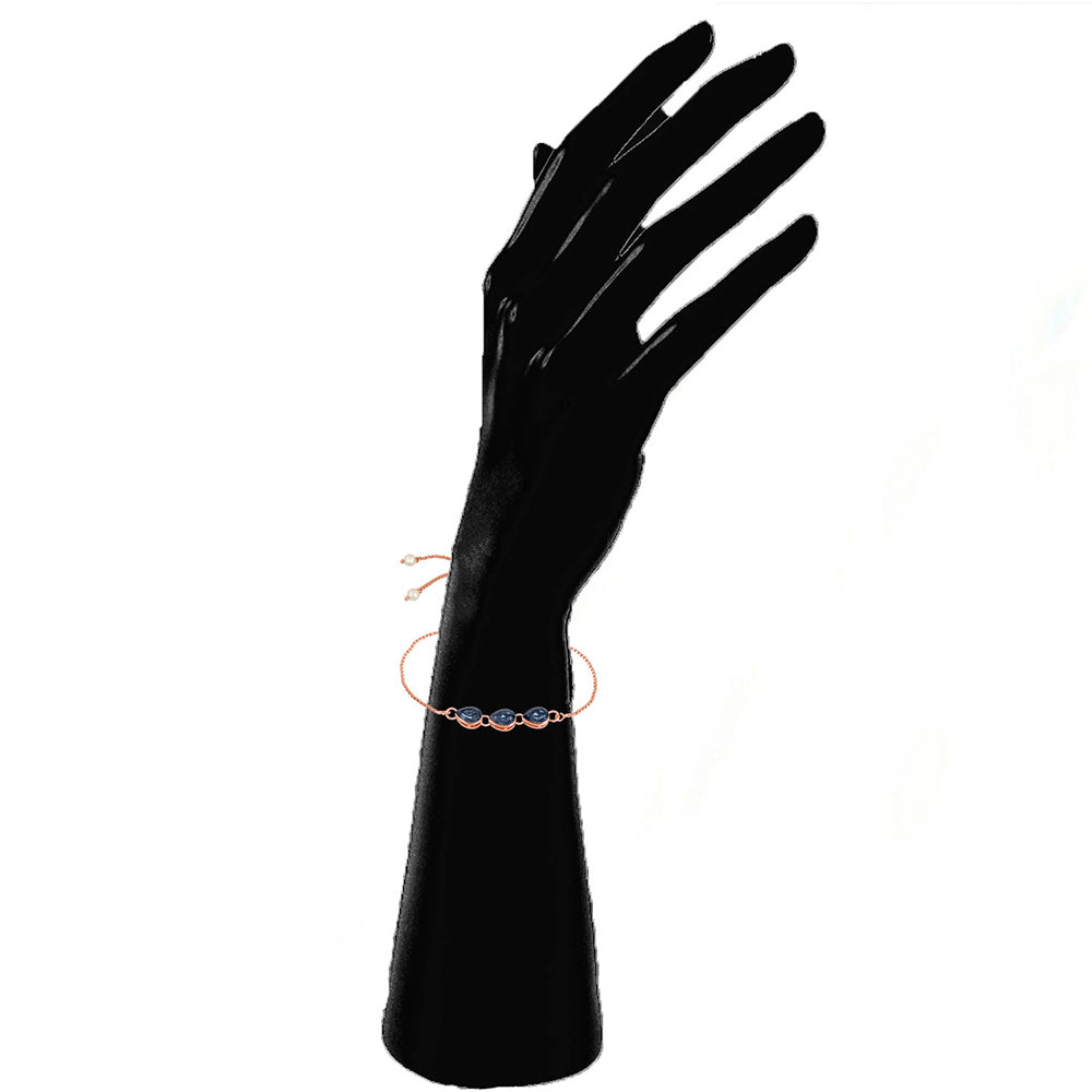 Mahi Dazzling Solitaire adjustable crystal Bracelet