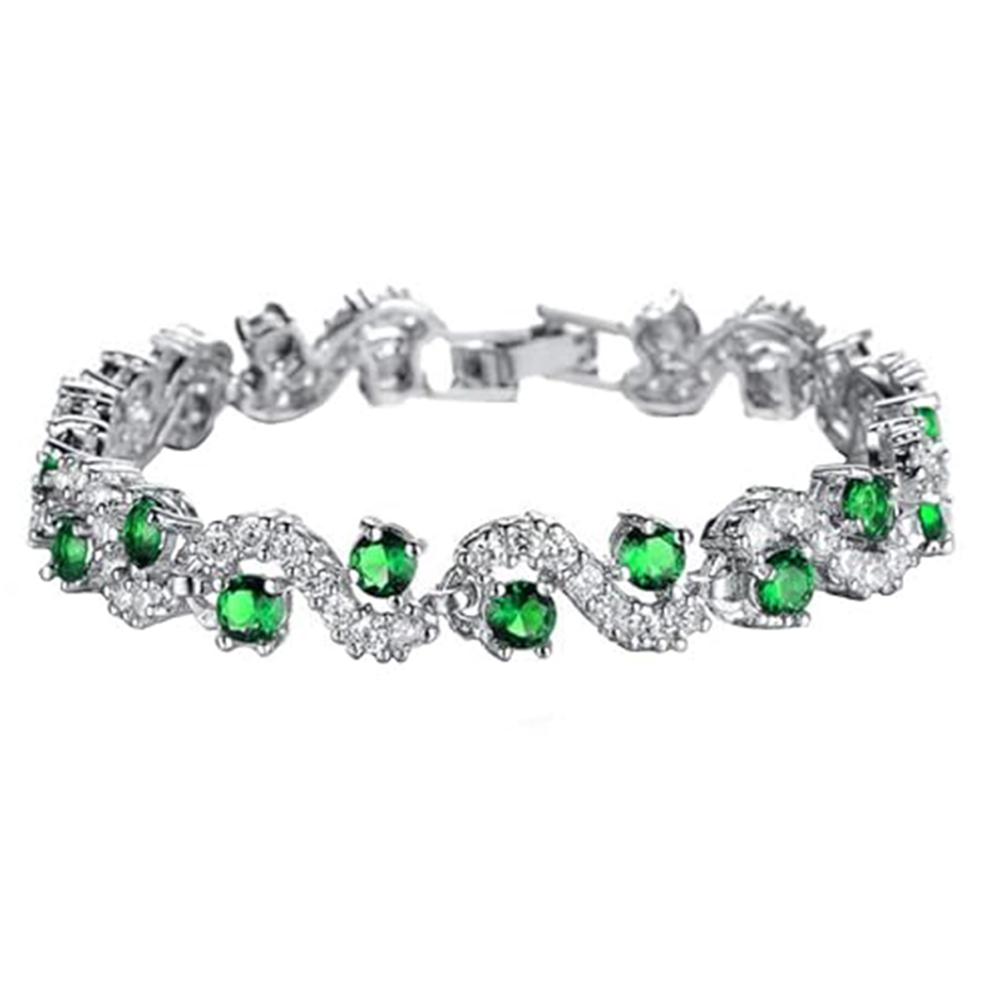 Mahi Exclusive Studded Green Bracelet
