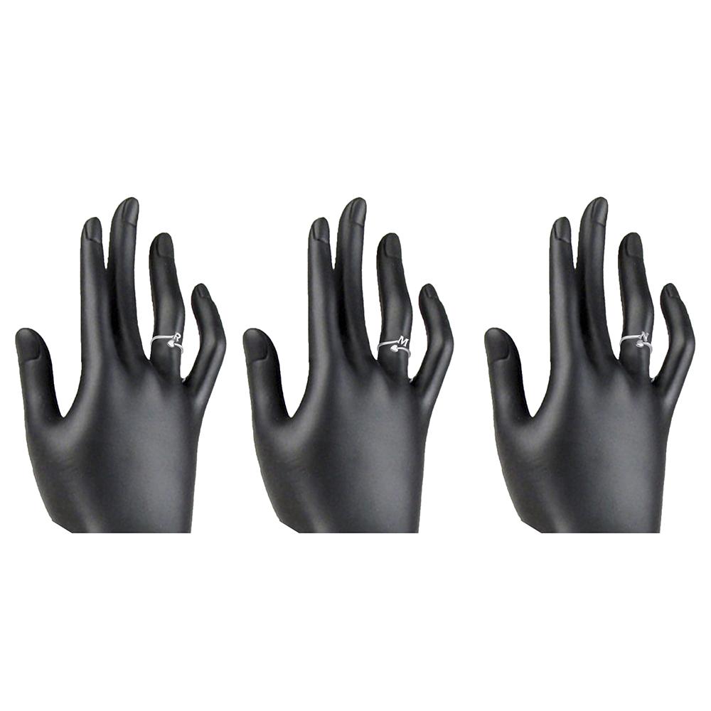 Mahi Combo of "R M N" Initial Adjustable Finger Rings for Women (CO1105182R)