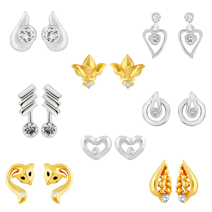 Estele Gold Plated CZ Butterfly Stud Earrings for GirlsWomen Buy Estele  Gold Plated CZ Butterfly Stud Earrings for GirlsWomen Online at Best Price  in India  Nykaa