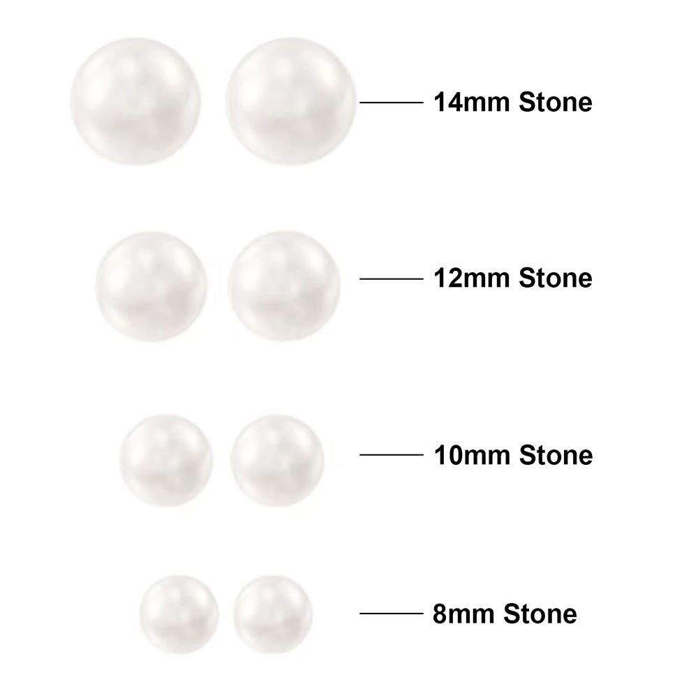 Mahi Classic White Artificial Pearlss Combo of 4 Stud Earrings (different size) for Women (CO1105519R)