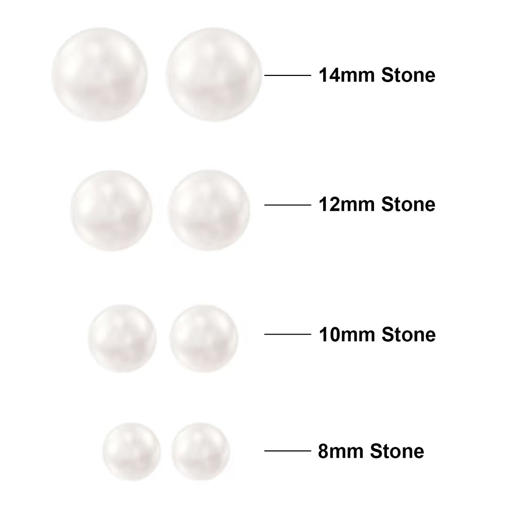 White Stone Earrings 92.5 Sterling Silver Jhumki Earrings for Girls and  Women