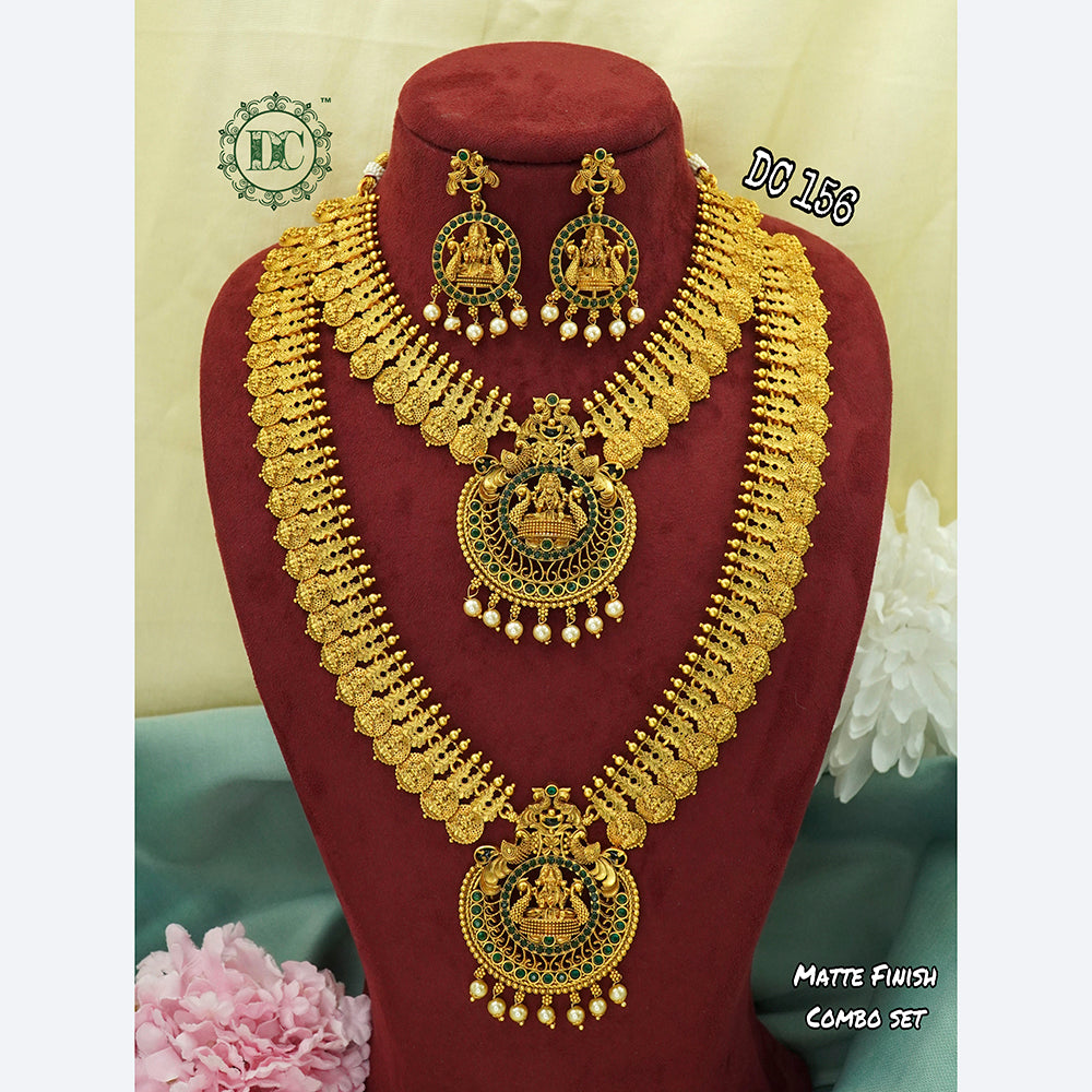 Bhavi Jewels Gold Plated Bridal Jewellery  Set