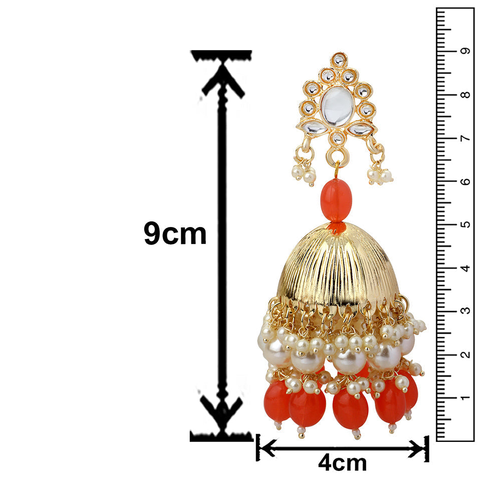 Buy Artificial Jhumka Earrings For Women | Indian Jewelry | Indian Earrings  | Latkan Jhumki | South Indian Jhumkas | Indian Bridal Earring Temple at  Amazon.in