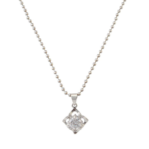 The99Jewel Silver Plated Austrian Stone Chain Pendant