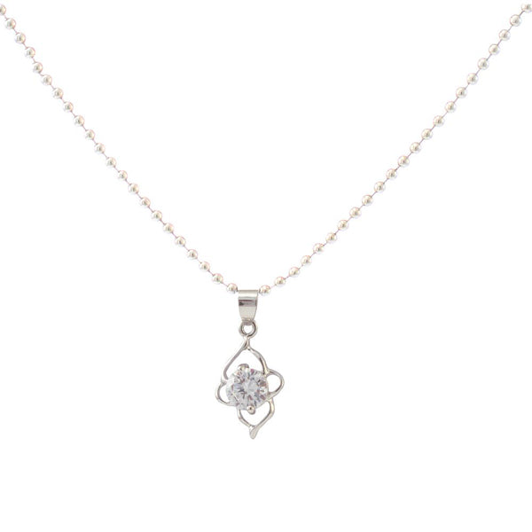 The99Jewel Austrian Stone Silver Plated Chain Pendant