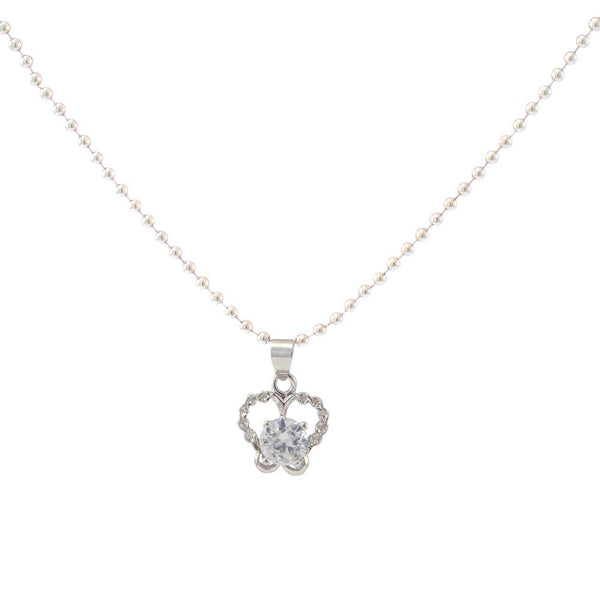 The99Jewel Silver Plated Austrian Stone Chain Pendant